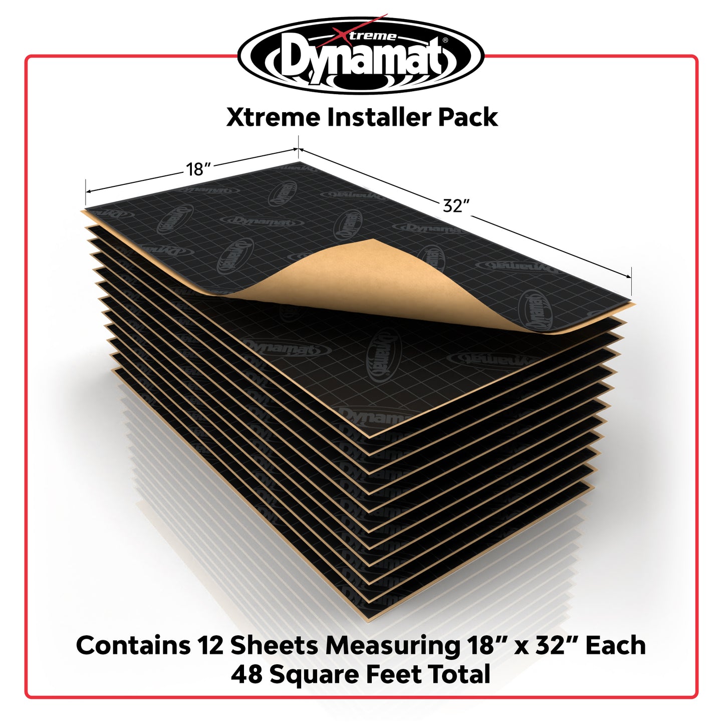 Dynamat Xtreme Sound Deadening Car Insulation Installer Pack
