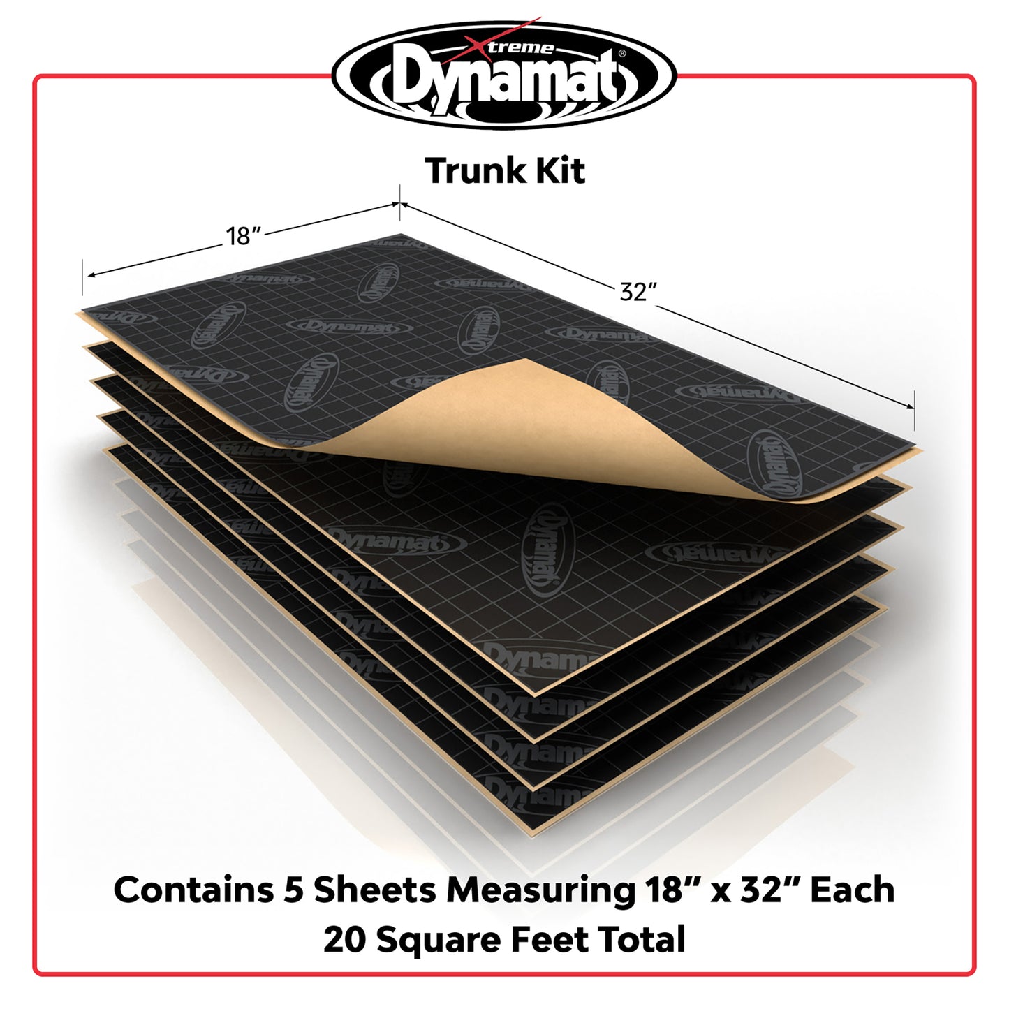 Dynamat Xtreme Sound Deadening Car Insulation Trunk Kit
