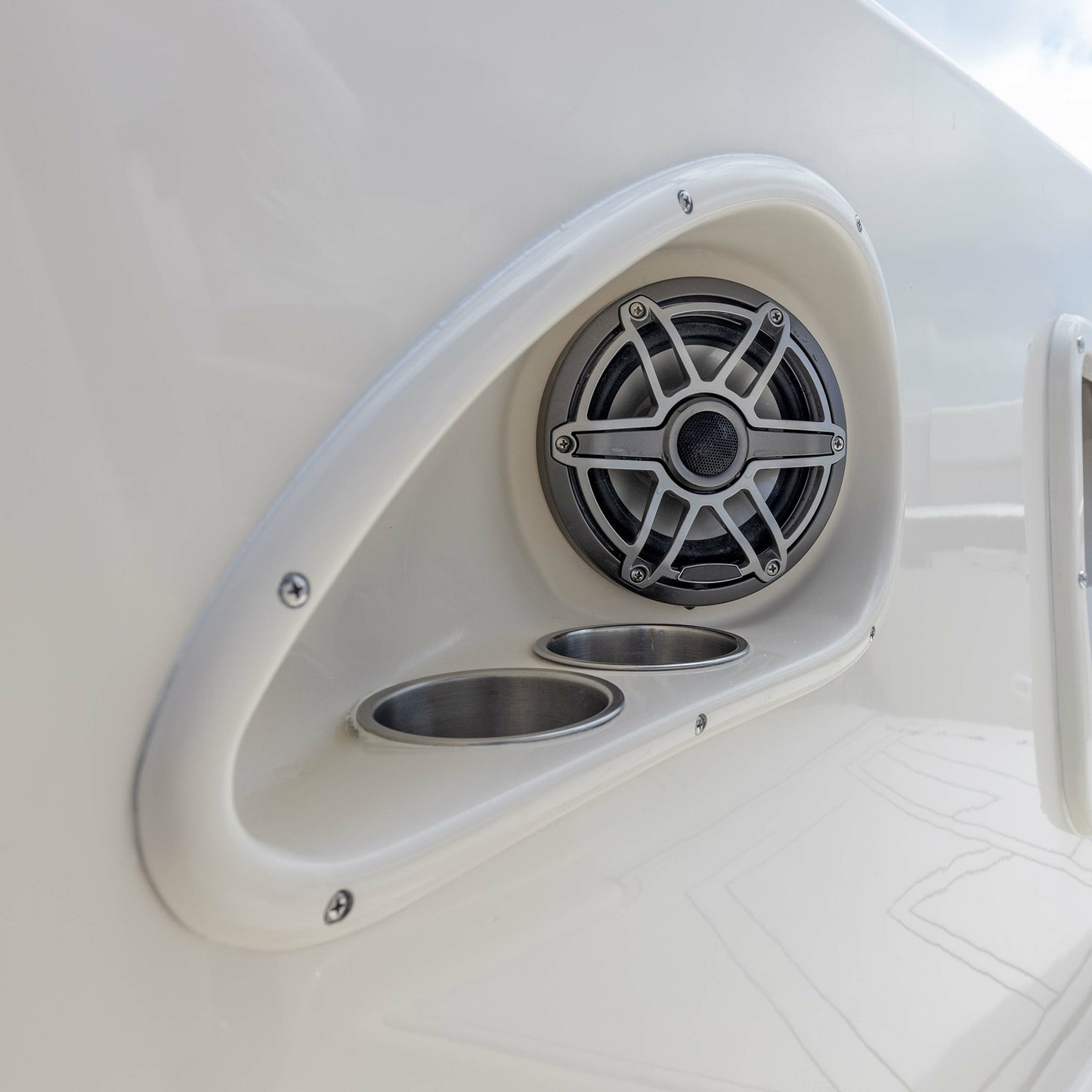 Marine boat engine speaker enhancement