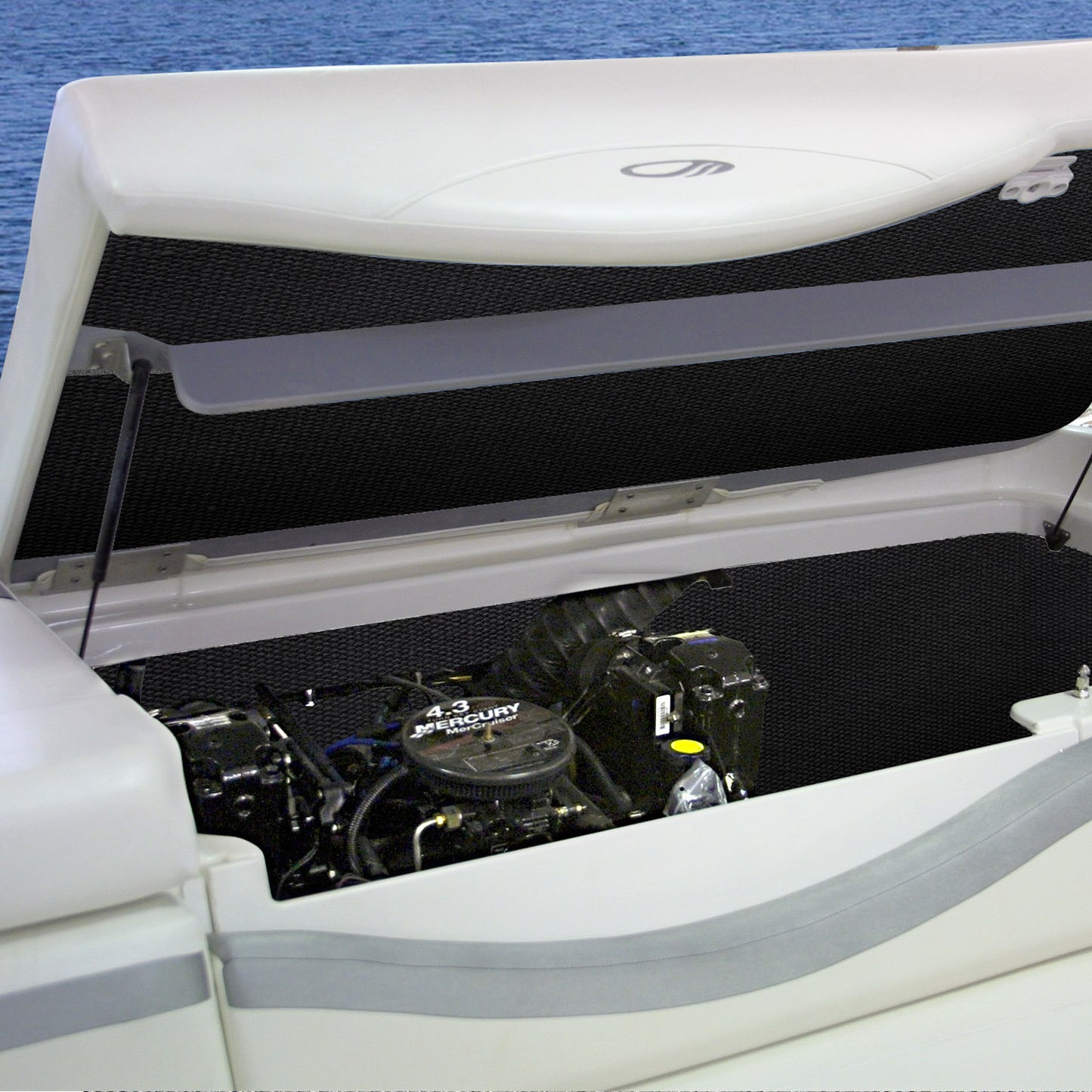 Marine boat engine noise and heat