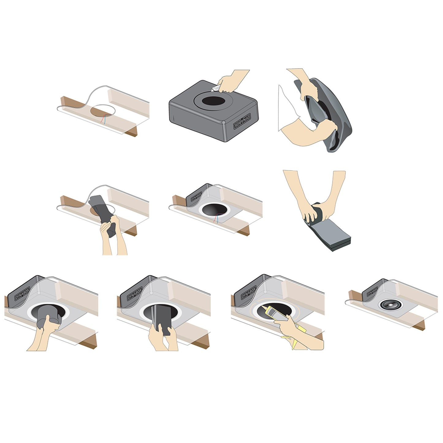 DynaBox Speaker Enclosure for in-ceiling speakers