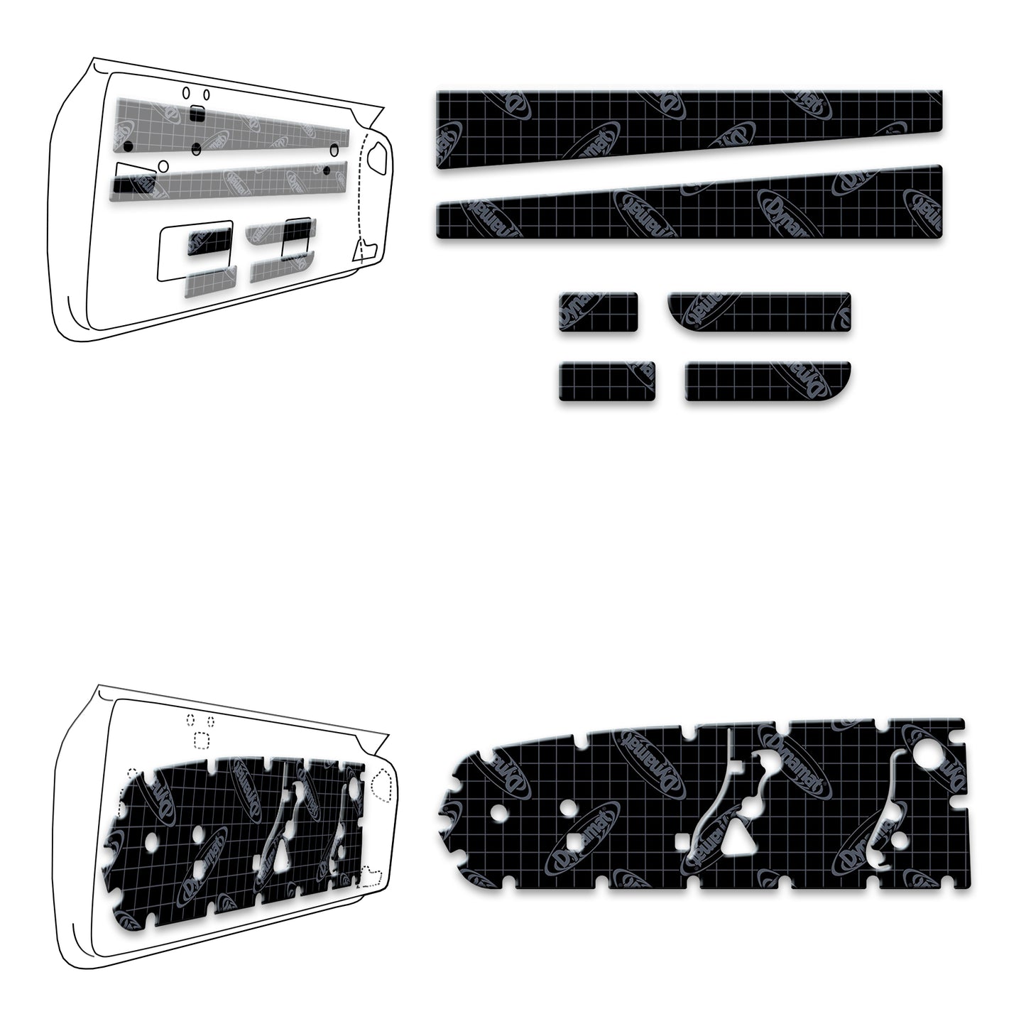 1967-1968 Mustang Door Kit - XFO M1 D2