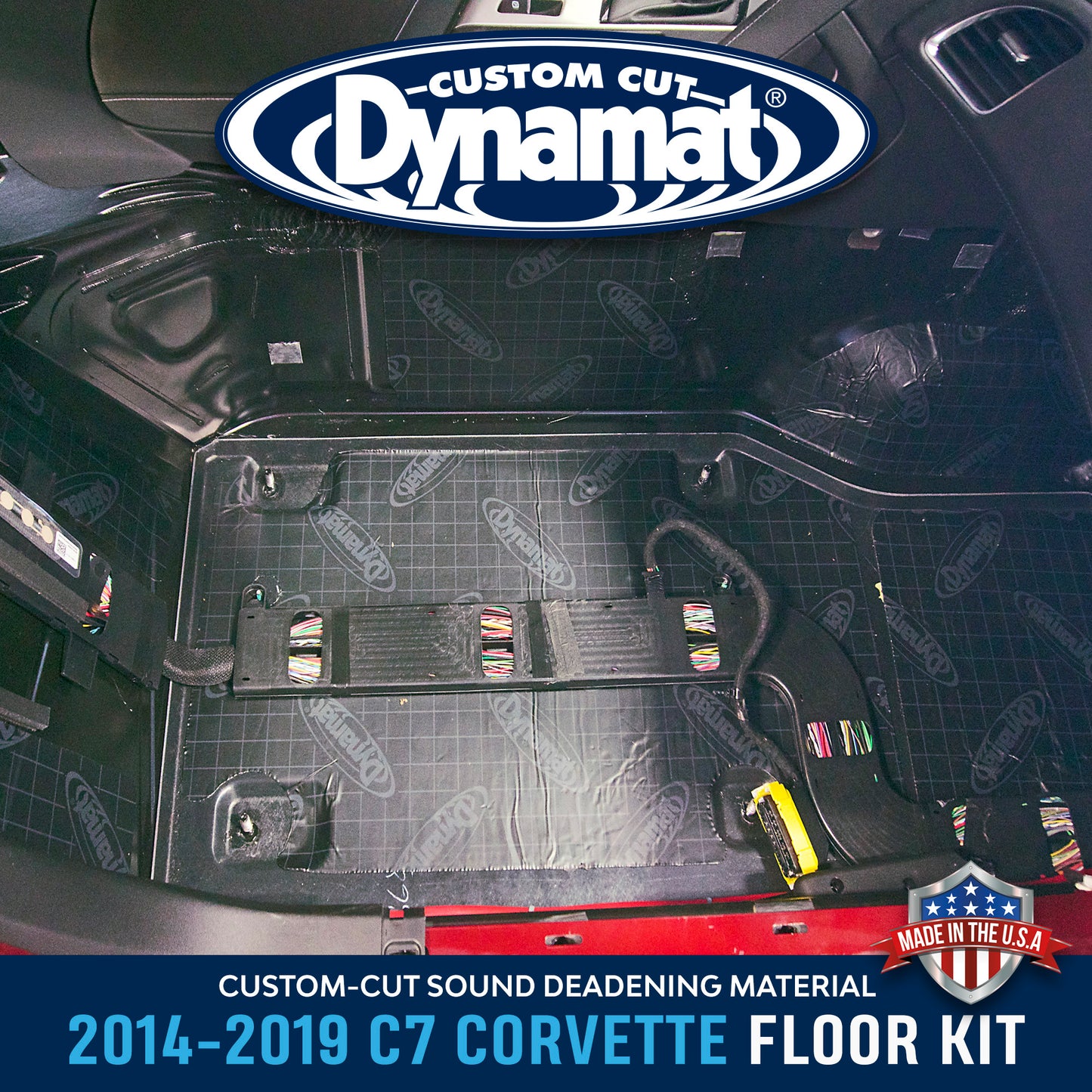 2014-2019 GM C7 Corvette Floor Custom Cut Sound Deadening Kit