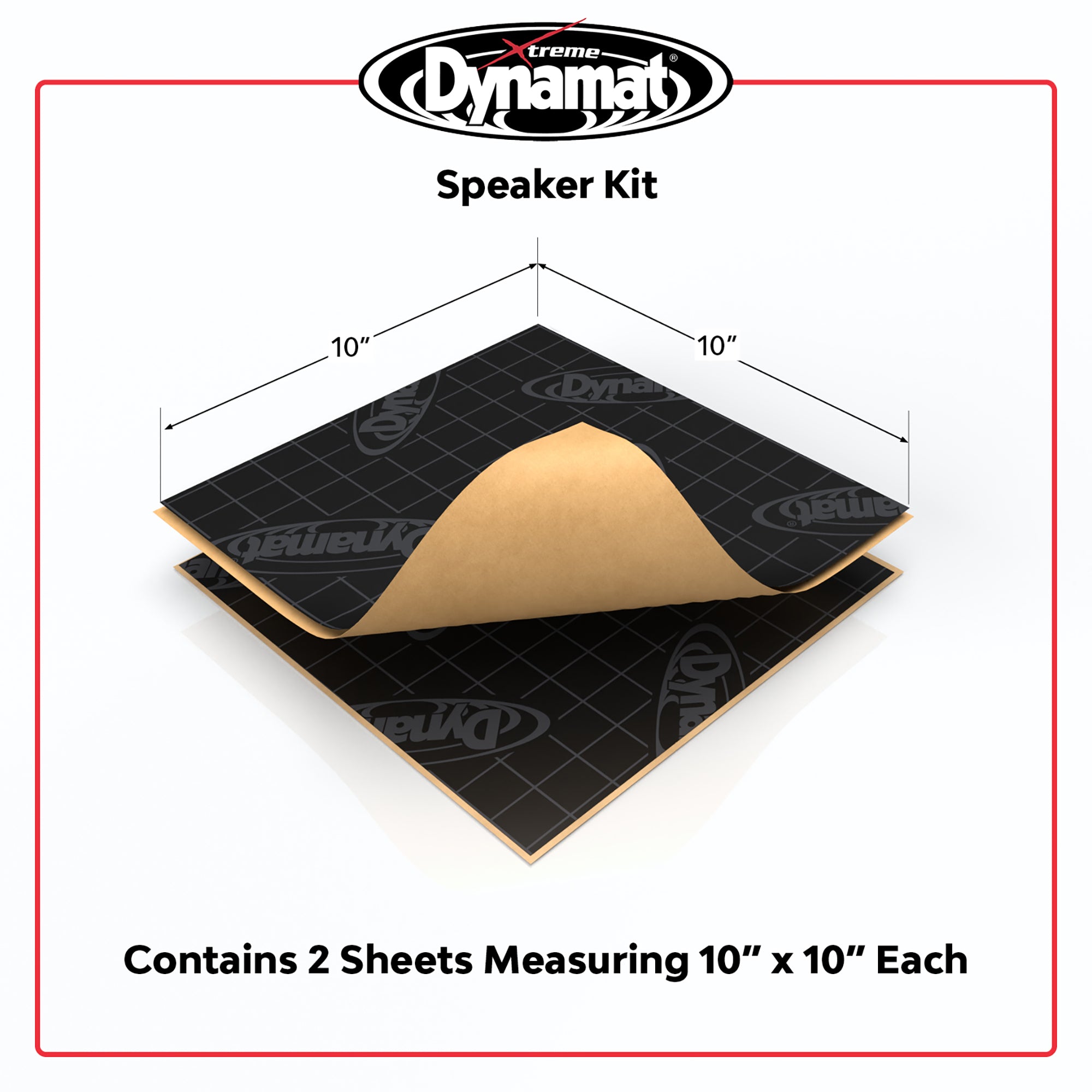 Dynamat Xtreme Bulk Pack – 10 Sheets Of Sound Deadening Material – Reduce Road Noise & Vibration – DYN10455-10