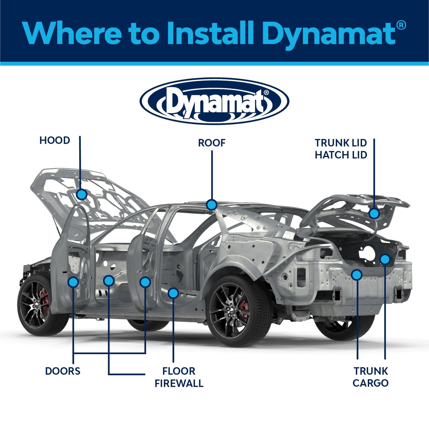 Dynamat Xtreme Sound Deadening Car Insulation Installer Pack