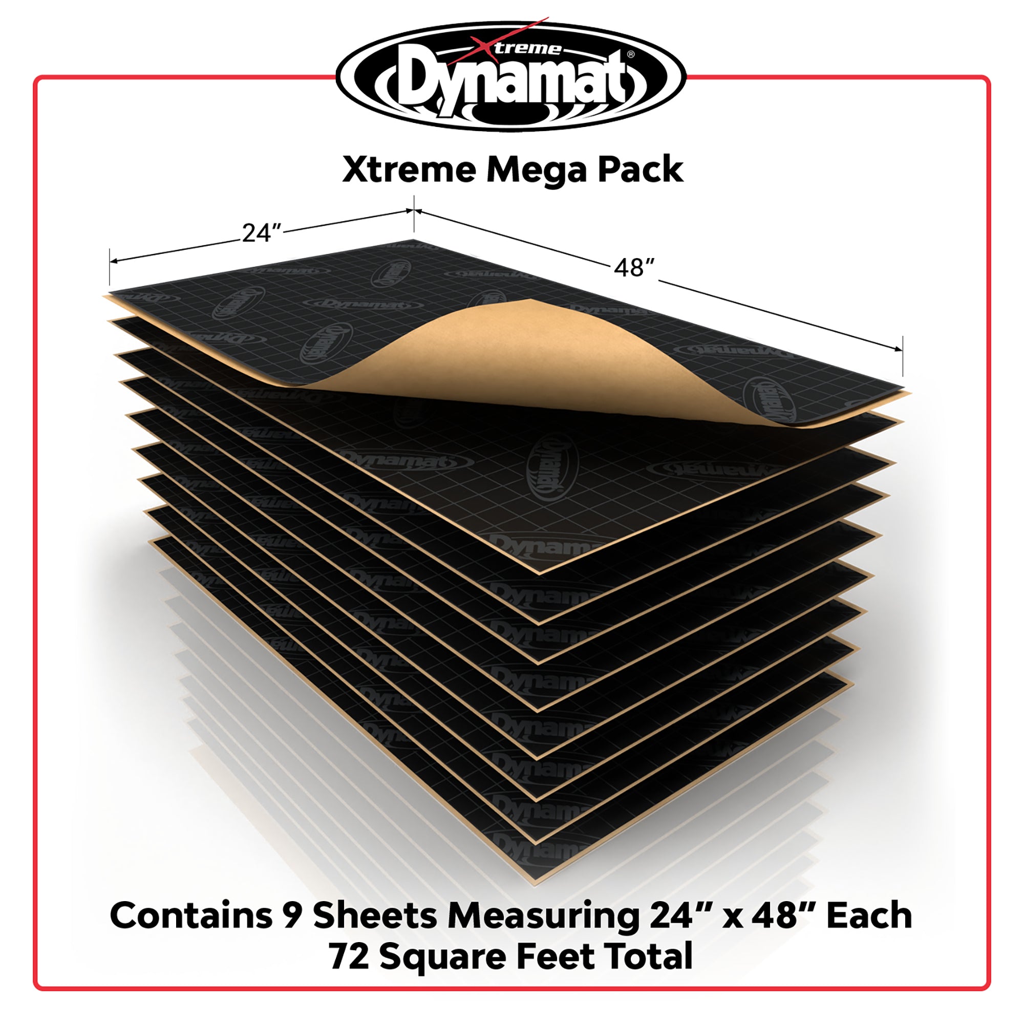 Dynamat Xtreme Sound Deadening Car Insulation Mega Pack