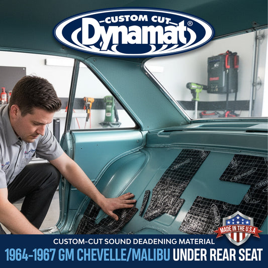 1964-1967 Chevrolet Chevelle/Malibu GM A-Body Dynamat Xtreme Sound Deadening Under Rear Seat Kit - XGM A1 U