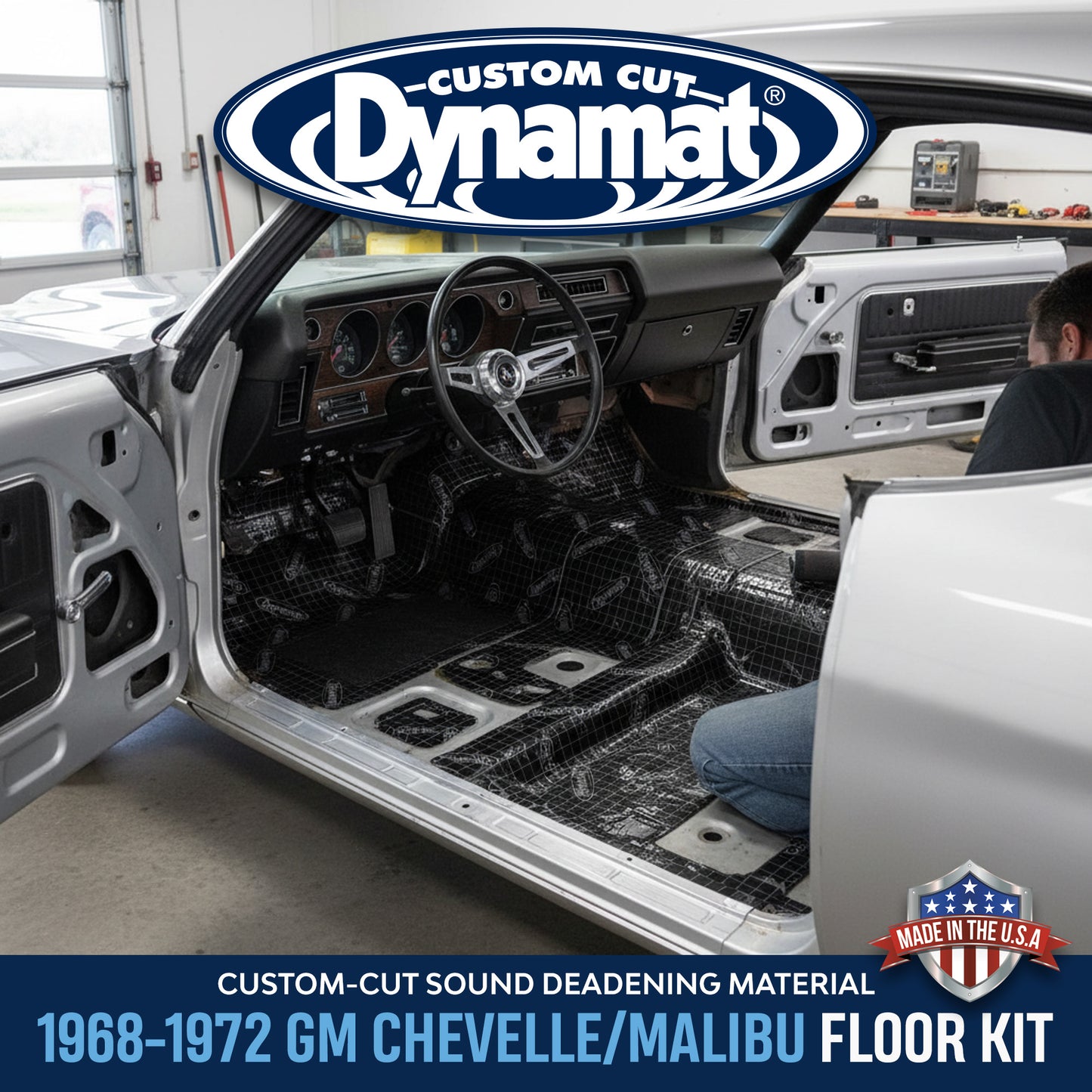 1968-1972 GM Chevelle/Malibu Sound Deadening Floor Kit - XGM A2 F
