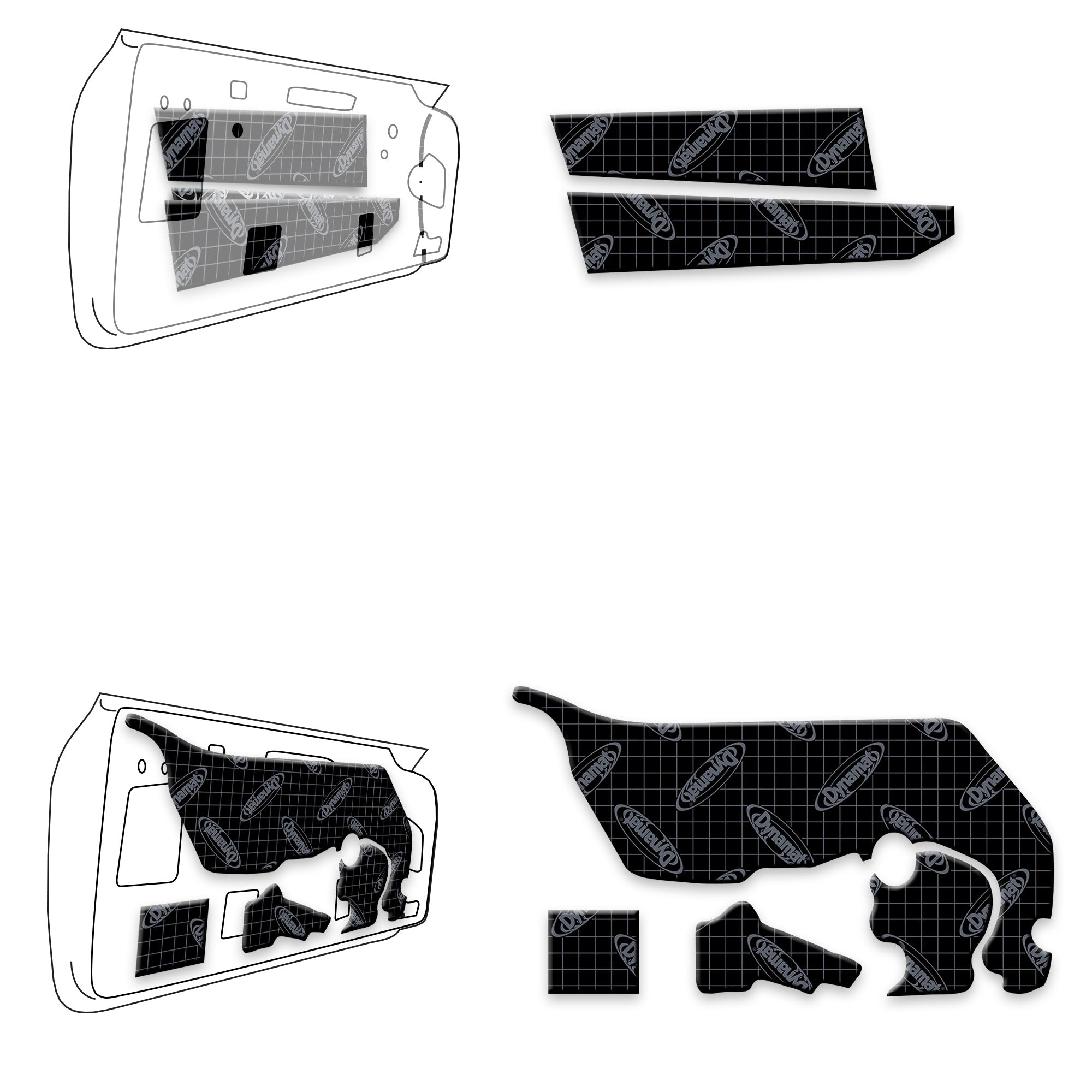 1968-82 Chevrolet Corvette Door Sound Deadening Kit - XGM C3 D