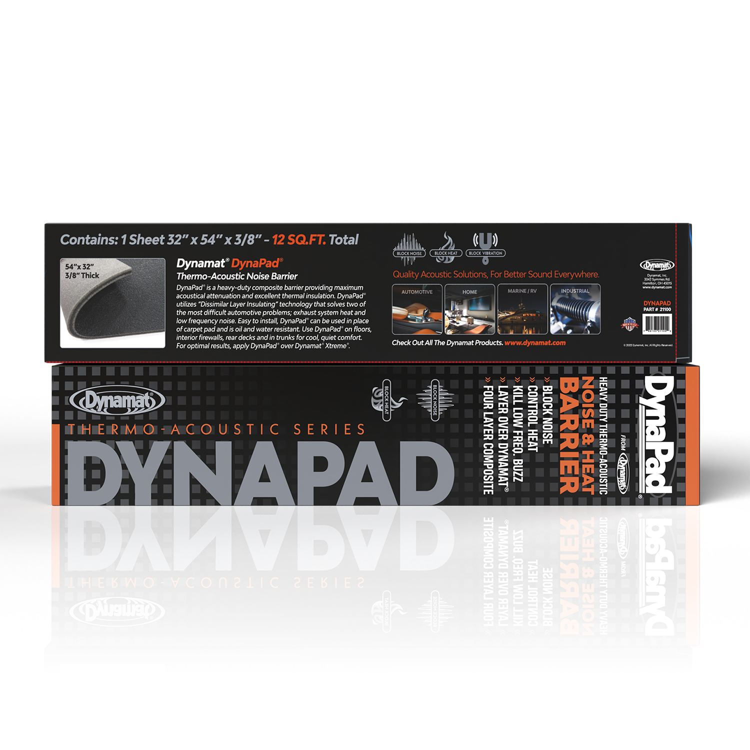 Car Insulation Thermal Sound Deadener Mat – 10mm Aluminum Heat Shield Sheet