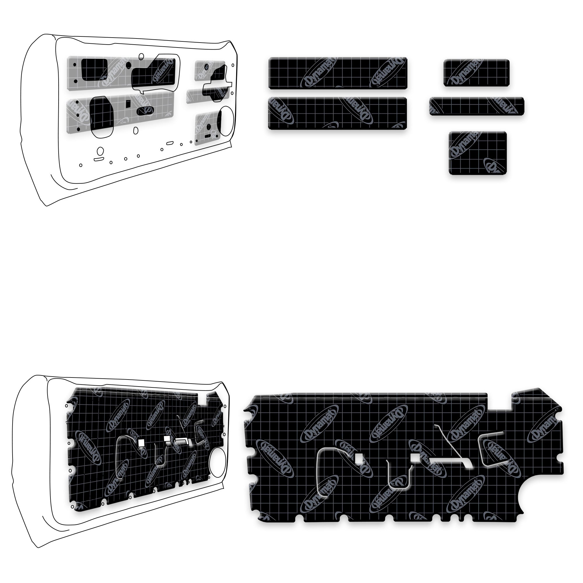 1979-1993 Ford Mustang Door Sound Deadening Kit-Dynamat – DynamatStore