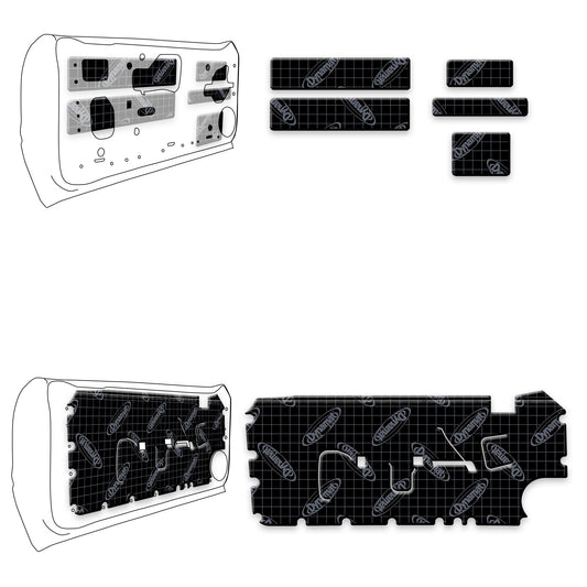 1979-1993 Ford Mustang Door Sound Deadening Kit XFO M3 D