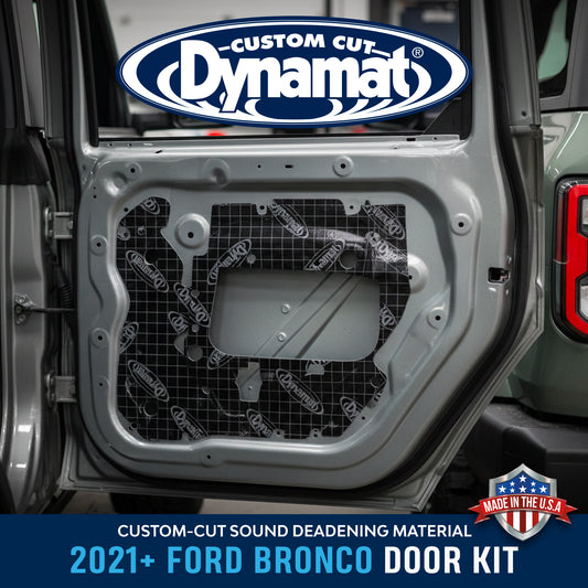 2021+ Ford Bronco Custom Cut Sound Deadening Door Kit