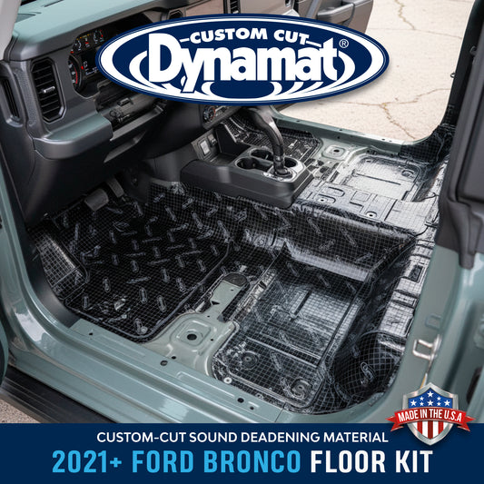 2021+ Ford Bronco Custom Cut Sound Deadening Floor Kit