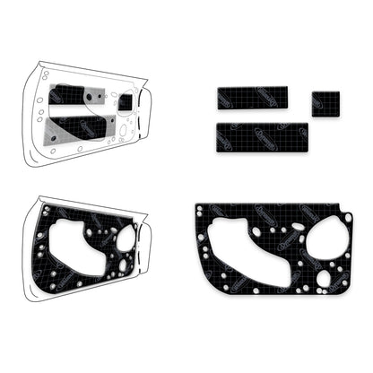 2021+ Ford F-150 Custom Cut Sound Deadening 4-Doors Kit - XFO F14 D