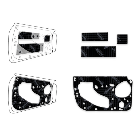 2021+ Ford F-150 Custom Cut Sound Deadening 4-Doors Kit - XFO F14 D
