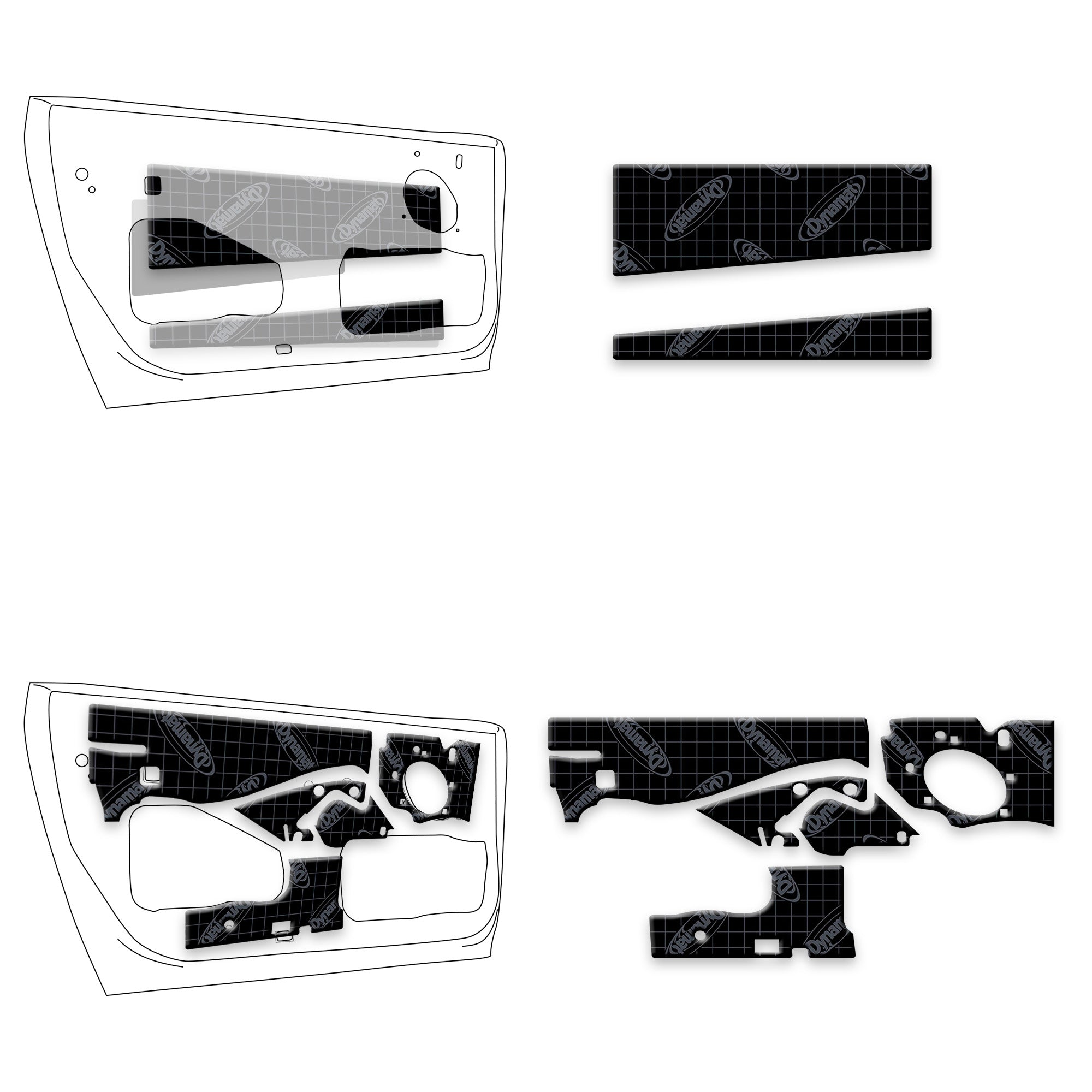 2005-2014 Ford Mustang Door Kit Dynamat custom cut kit – DynamatStore