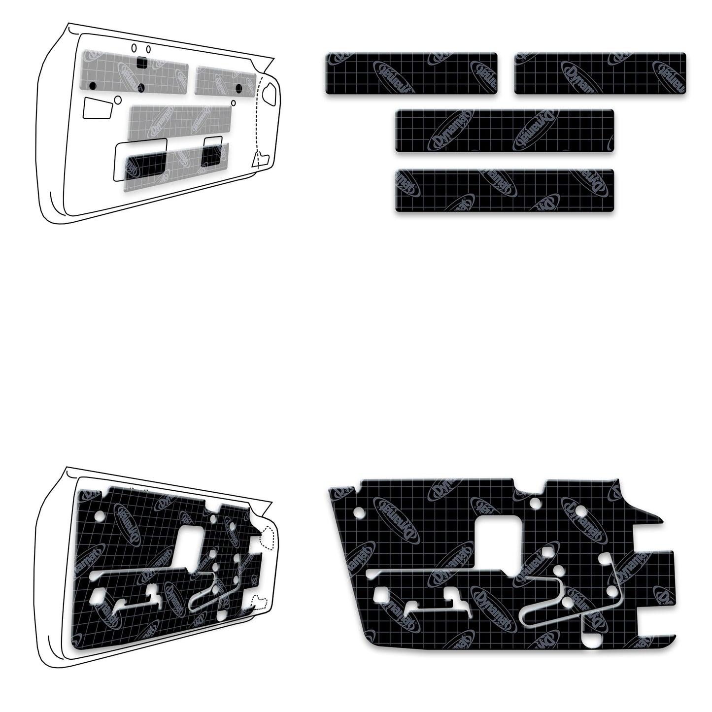 1963-67 Corvette Door Sound Deadening Kit - XGM C2 D