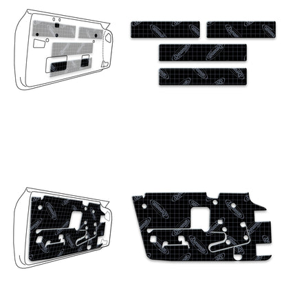 1963-67 Corvette Door Sound Deadening Kit - XGM C2 D