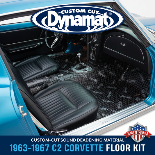 1963-67 Corvette Floor Sound Deadening Kit - XGM C2 F