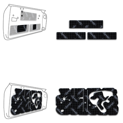 1967 Camaro / Firebird Dynamat Xtreme Sound Deadening Door Kit - XGM F1 D2