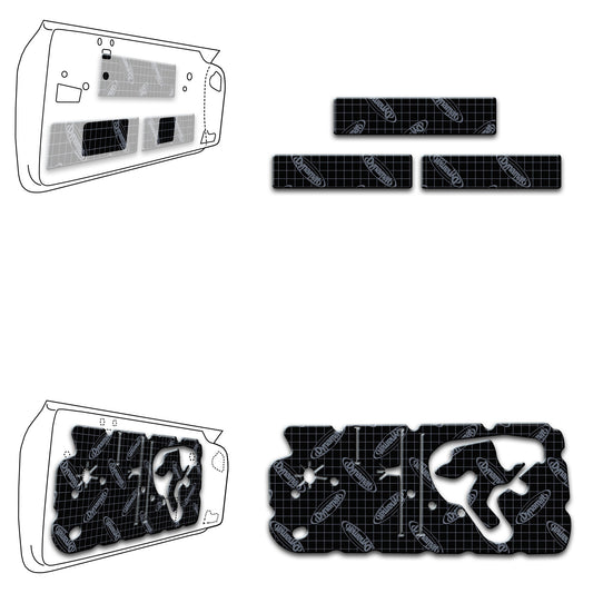 1967 Camaro / Firebird Dynamat Xtreme Sound Deadening Door Kit - XGM F1 D2