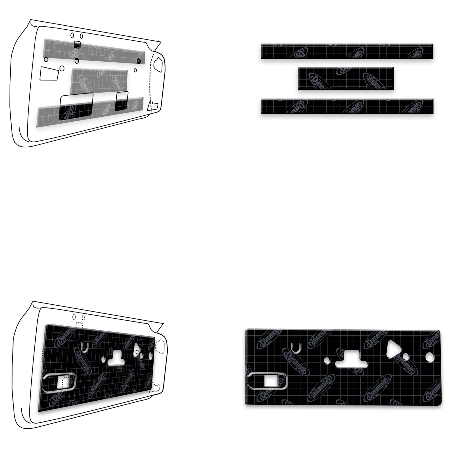 1967-1972 Plymouth Barracuda / Mopar A-Body Door Kit - XMO A1 D