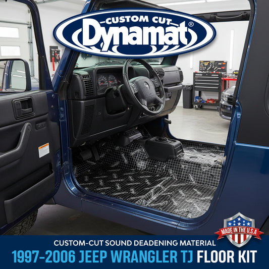 1997-2006 Jeep Wrangler TJ Floor Sound Deadening Kit