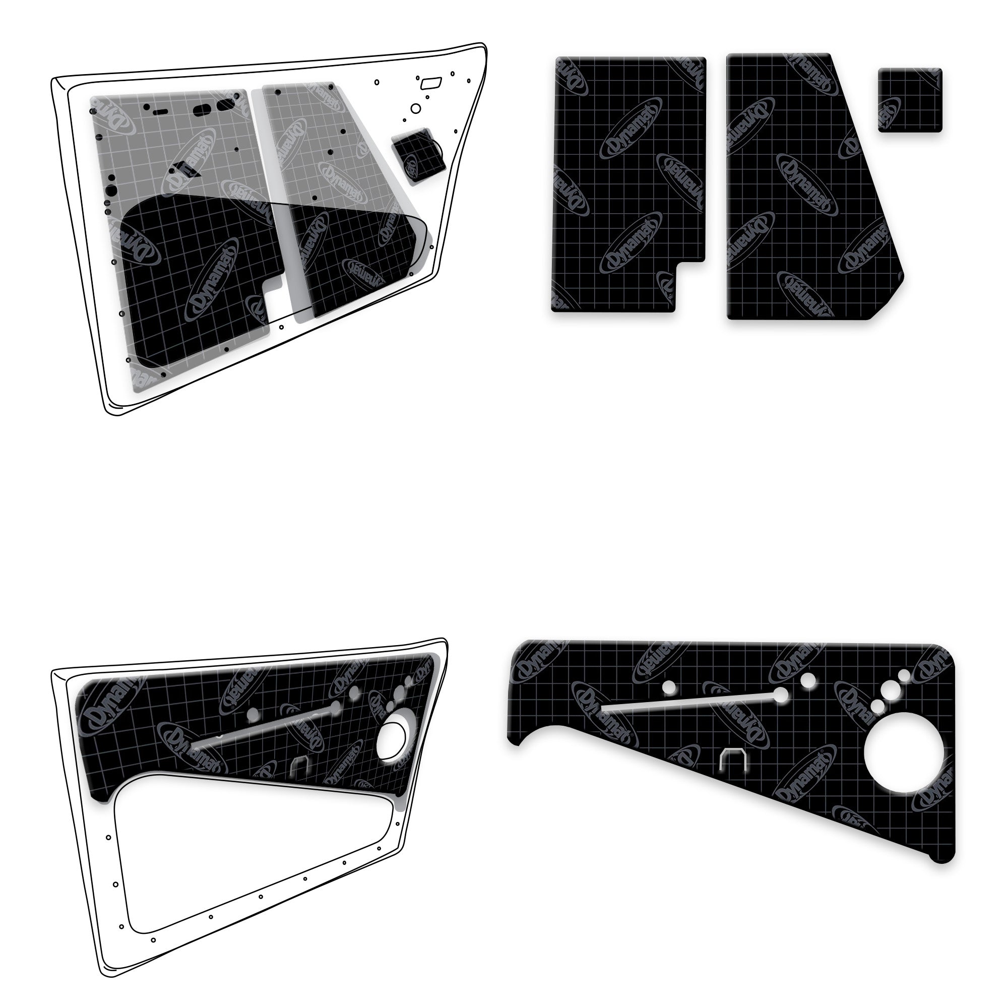 1938 - 2003 Volkswagen Beetle Door Kit - XVW BT D – DynamatStore