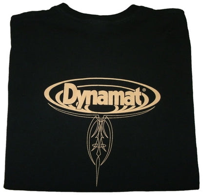 Dynamat Black T-Shirt Pin Strip Logo