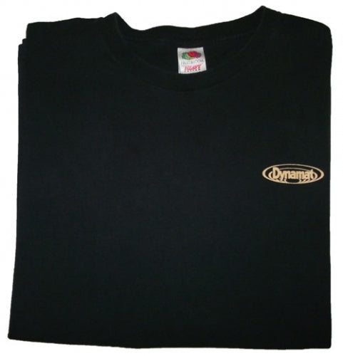 Dynamat Black T-Shirt Pin Strip Logo