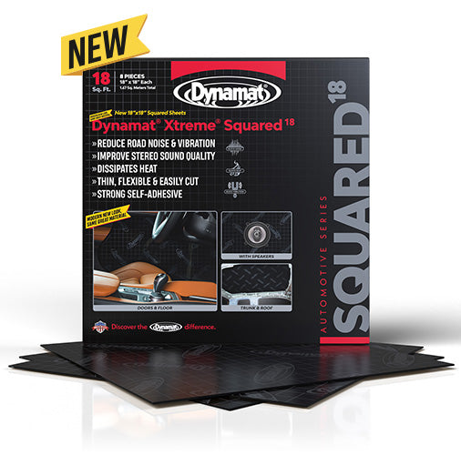 Dynamat 10648 18 x 32 Self-Adhesive Sound Deadener with SuperLite Bulk  Pack, (Set of 12) : Dynamat: : Automotive